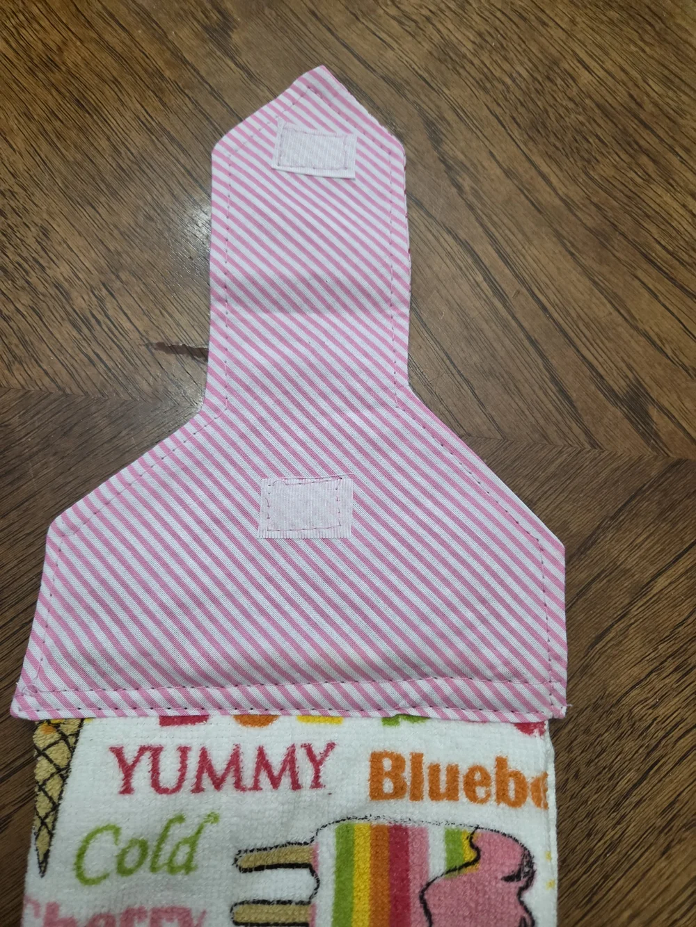 Colorful Popsicle Hanging Kitchen Towel - Pink
